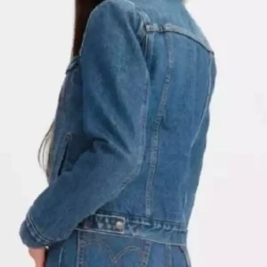 Mina Starsiak TV Series Rock the Block S07 Blue Sherpa Denim Jacket For Men and Women