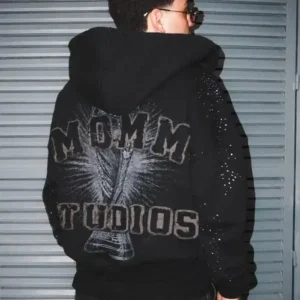 Momm Studios World Cup 2026 Portugal Black Hooded Jacket For Men and Women