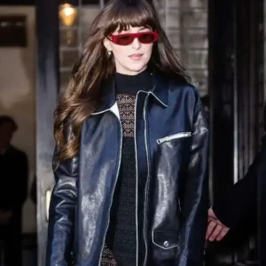 NYC 2026 Dakota Johnson Leather Jacket