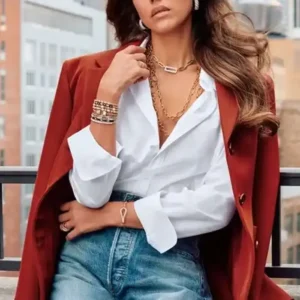 NYC 2026 Jessica Alba Red Blazer