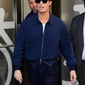 NYC 2026 Nicholas Galitzine Blue Jacket
