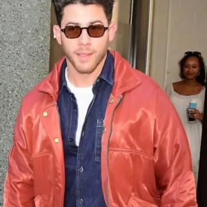 NYC 2026 Nick Jonas Red Jacket