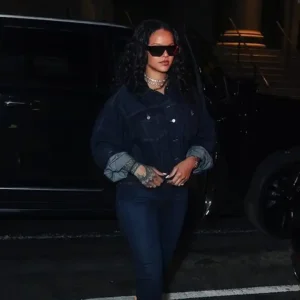 NYC Rihanna Knicks Game 4 Denim Jacket