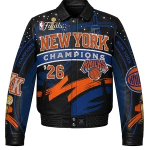 New York Knicks 2026 JH Design Champions Leather Jacket