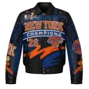 New York Knicks 2026 JH Design Champions Leather Jacket