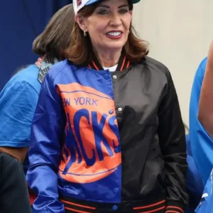 New York Knicks Championship Parade Kathy Hochul Jacket