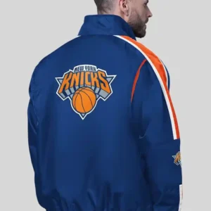 New York Knicks Starter Blue Freestyle Zip-Up Jacket For Men and Women