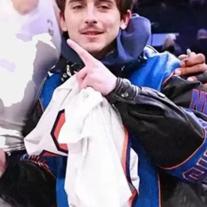New York Knicks Vintage Timothée Chalamet Leather Jacket
