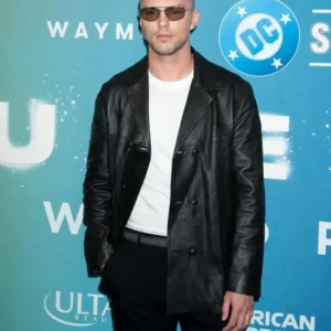 Nicholas Hoult Supergirl World Premiere New York 2026 Black Leather Jacket For Men and Women