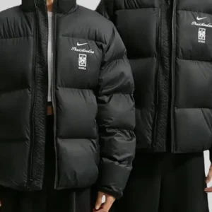 Nike x South Korea PEACEMINUSONE Black Puffer Jacket For Men and Women