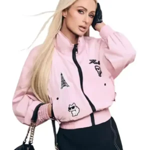 Paris Hilton Spring Summer 2026 Pink Bomber Jacket For Men and Women