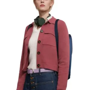 Patience S02 Ella Maisy Purvis Pink Wool Jacket