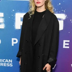 Penelope Mitchell Supergirl World Premiere New York 2026 Black Wool Trench Coat For Women