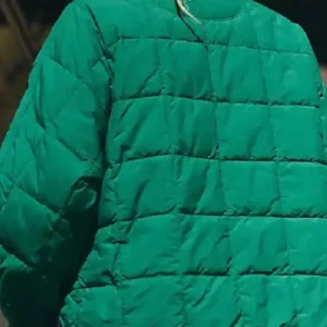 Pippa Packable Dark Green Puffer Zip-Up Jacket
