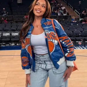 Playoff Game 2026 Jordyn Woods Knicks Jacket
