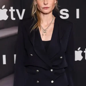 Rebecca Ferguson SILO S03 Premiere Beverly Hills 2026 Black Double Breasted Style Blazer For Women