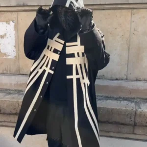 Rick Owens SS27 Show Look Paris 2026 Black TECUATL Pyramid Parka Hooded Coat For Men and Women