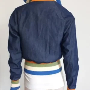 Ruby Marino Electric Bloom 2026 Tulip Aoki Blue Denim Full-Zip Jacket For Men and Women