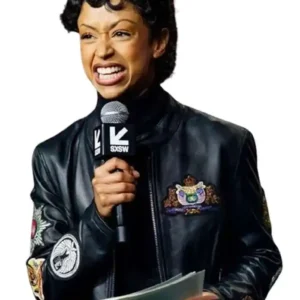 SXSW 2026 Liza Koshy Leather Jacket