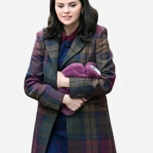 Selena Gomez Only Murders In The Building S06 Mabel Mora Plaid Wool Coat For Women