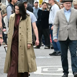 Selena Gomez TV Series Only Murders In The Building S06 Mabel Mora Beige Trench Coat For Men and Women
