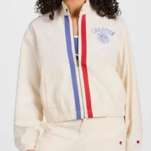 Sheinelle Jones The Today Show 2026 Ivory Full-Zip Cream Jacket