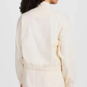 Sheinelle Jones The Today Show 2026 Ivory Full-Zip Cream Jacket For Men and Women