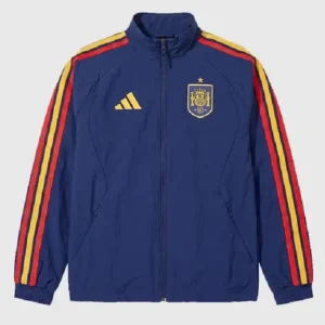 Shop Adidas FIFA World Cup 2026 Spain Home Anthem Blue Jacket For Men and Women