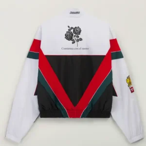 Shop Adidas x Mexico CDM White and Black Full-Zip Track Jacket