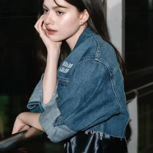 Shop Becky Armstrong Global OTT Awards 2026 Blue Denim Jacket
