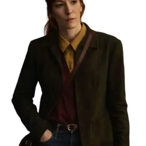 Shop Britt Lower I Will Find You Brown Suede Leather Jacket