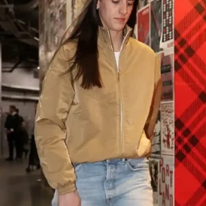 Shop Caitlin Clark Indiana Fever Vs Portland Fire Bomber Track Jacket For Men and Women