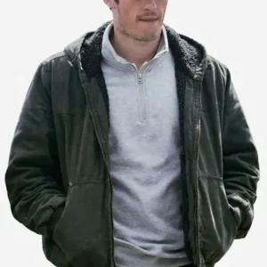 Shop Callum Turner Rose of Nevada 2026 Liam Green Hooded Jacket