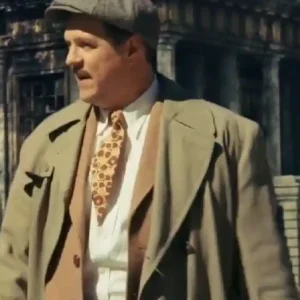 Shop Cameron Britton TV Series Spider-Noir 2026 Donegal Beige Trench Coat For Men