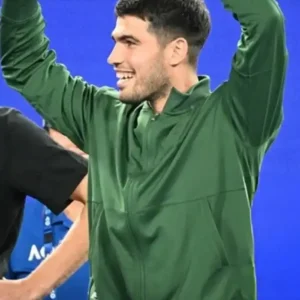 Shop Carlos Alcaraz 2026 Australian Open Previews Green Track Jacket