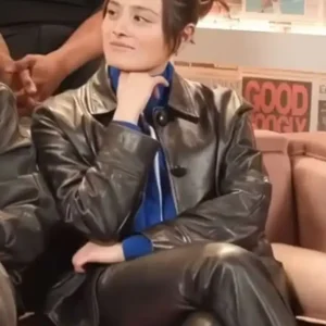 Shop Chase Sui Wonders Los Angeles Times 2026 I Want Your Sex Promo Black Leather Jacket