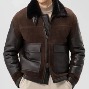 Shop Dylan Efron Watch What Happens Live 2026 Brown Leather Jacket