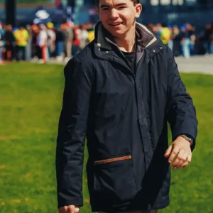 Shop Emerson Fittipaldi Jr Track Walk Day Blue Jacket