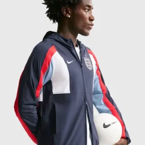 Shop England National Team Nike 2026 Energy Dri-FIT Zip-Up Hooded Jacket