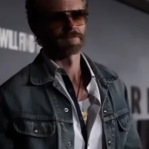 Shop Eric Johnson I Will Find You 2026 NYC Premiere Blue Denim Jacket