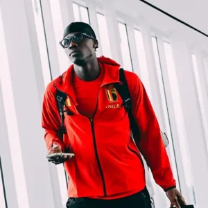 Shop FIFA World Cup 2026 Belgium Adidas Tiro Windbreaker Red Travel Jacket