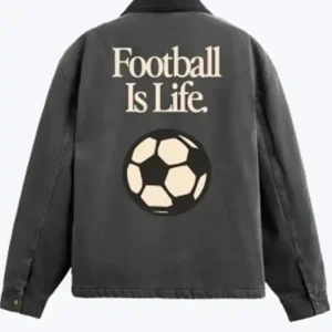 Shop FIFA World Cup 2026 Patch Work Black Denim Workwear Jacket
