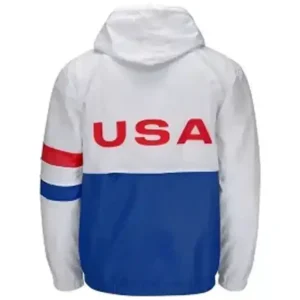 Shop FIFA World Cup 2026 USA White Windbreaker Hooded Jacket