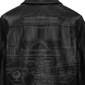 Shop Ghana Forever Black Leather Jacket For Men and Women