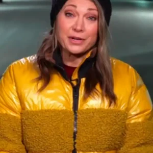 Shop Ginger Zee Good Morning America 2026 Yellow Puffer Jacket