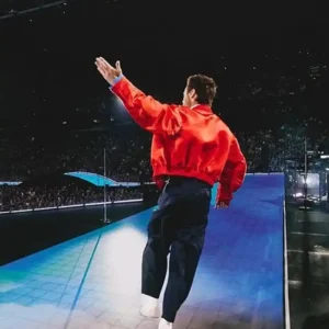 Shop Harry Styles Together, Together Tour Concert 2026 Red Bomber Jacket