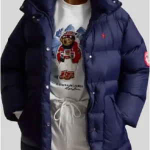 Shop Hoda Kotb Today 2026 Team USA Puffer Blue Jacket For Men and Women