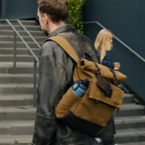 Shop Jason Ross TV Series Trying S05 Rafe Spall Black Leather Jacket