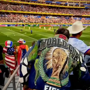 Shop Jeff Hamilton FIFA World Cup 2026 Leather Bomber Jacket