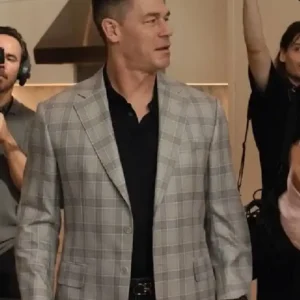 Shop John Cena Movie Little Brother 2026 Grey Plaid Blazer